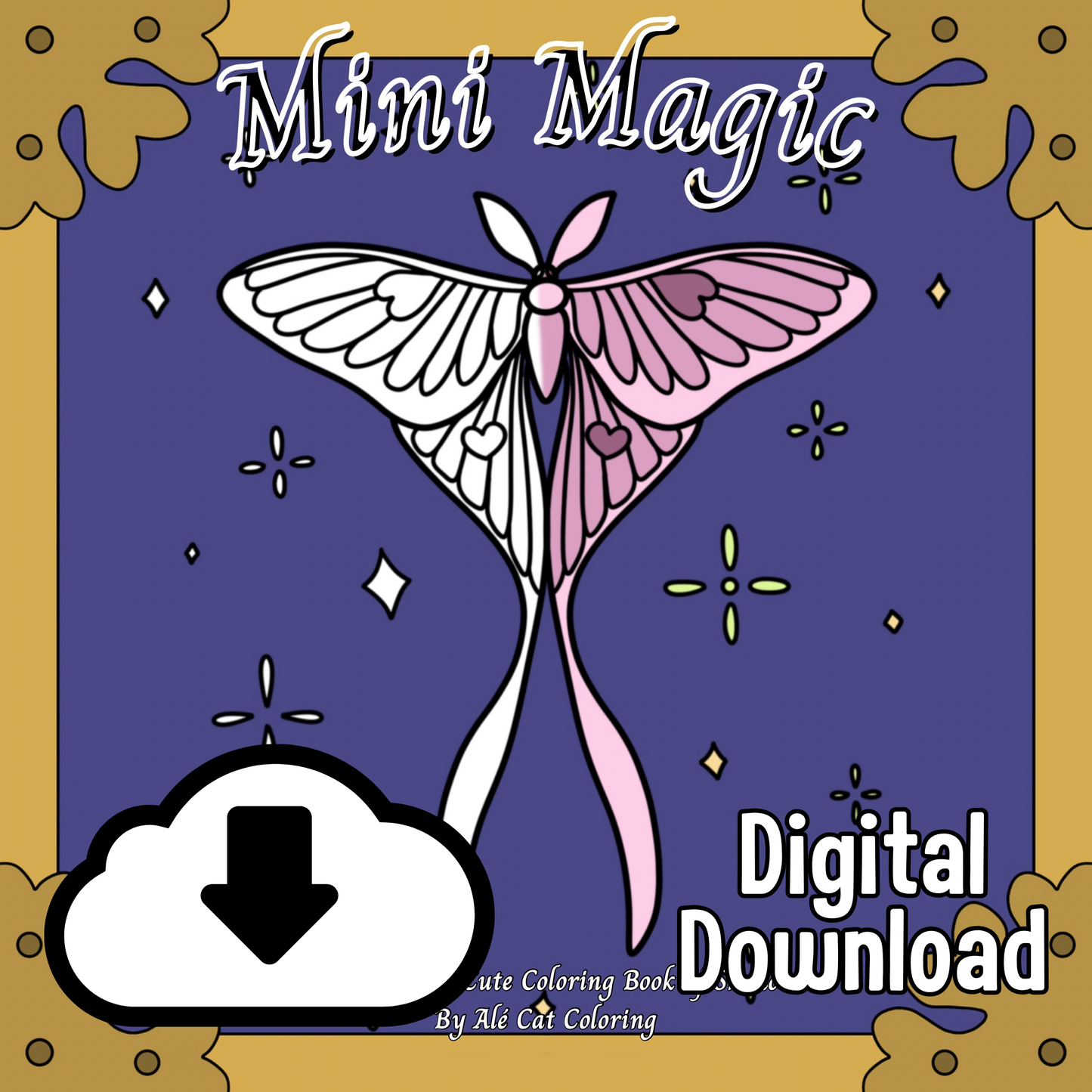 A COMPLETE BOOK - Mini Magic: A Bewitchingly Cute Coloring Book of Shadows